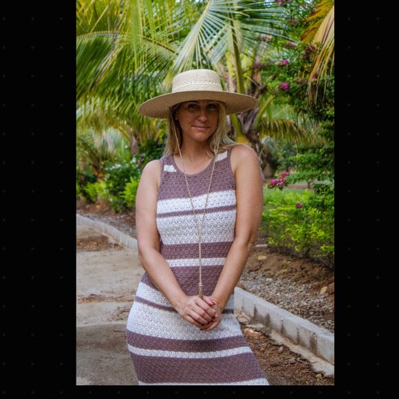 Beachly - Santorini Knit Dress - Sandy Stripe - Picture 2 of 4